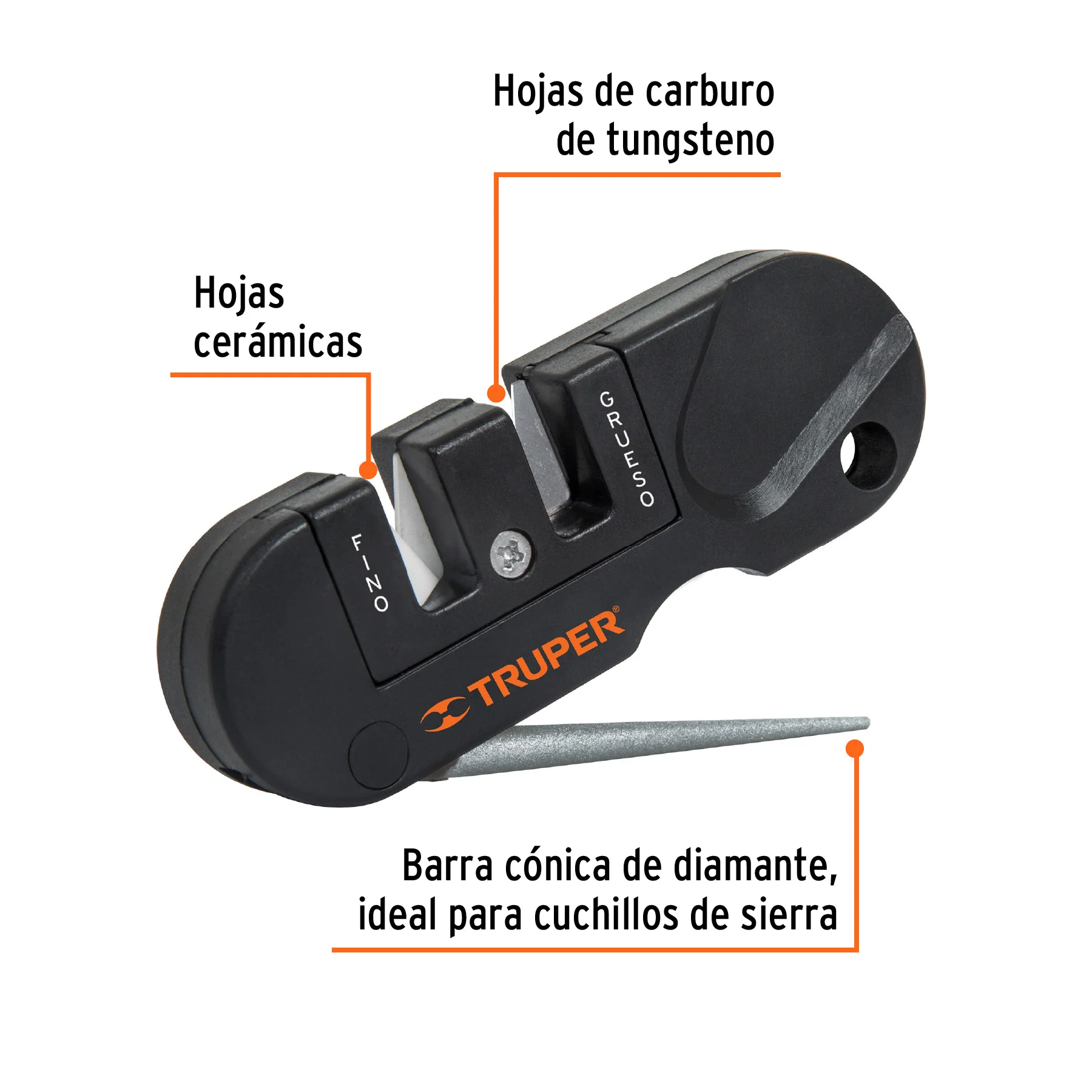 Afilador de cuchillos, de bolsillo, Truper - 14016 - Imagen 4