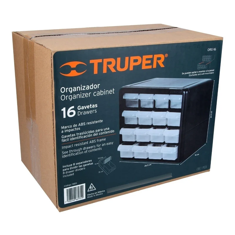 Organizador De 16 Compartimientos Truper 11851 - Imagen 4