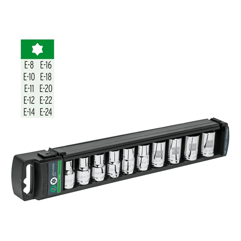 Juego de 10 dados torx encastre 1/2", Truper - 10026 - Imagen 2