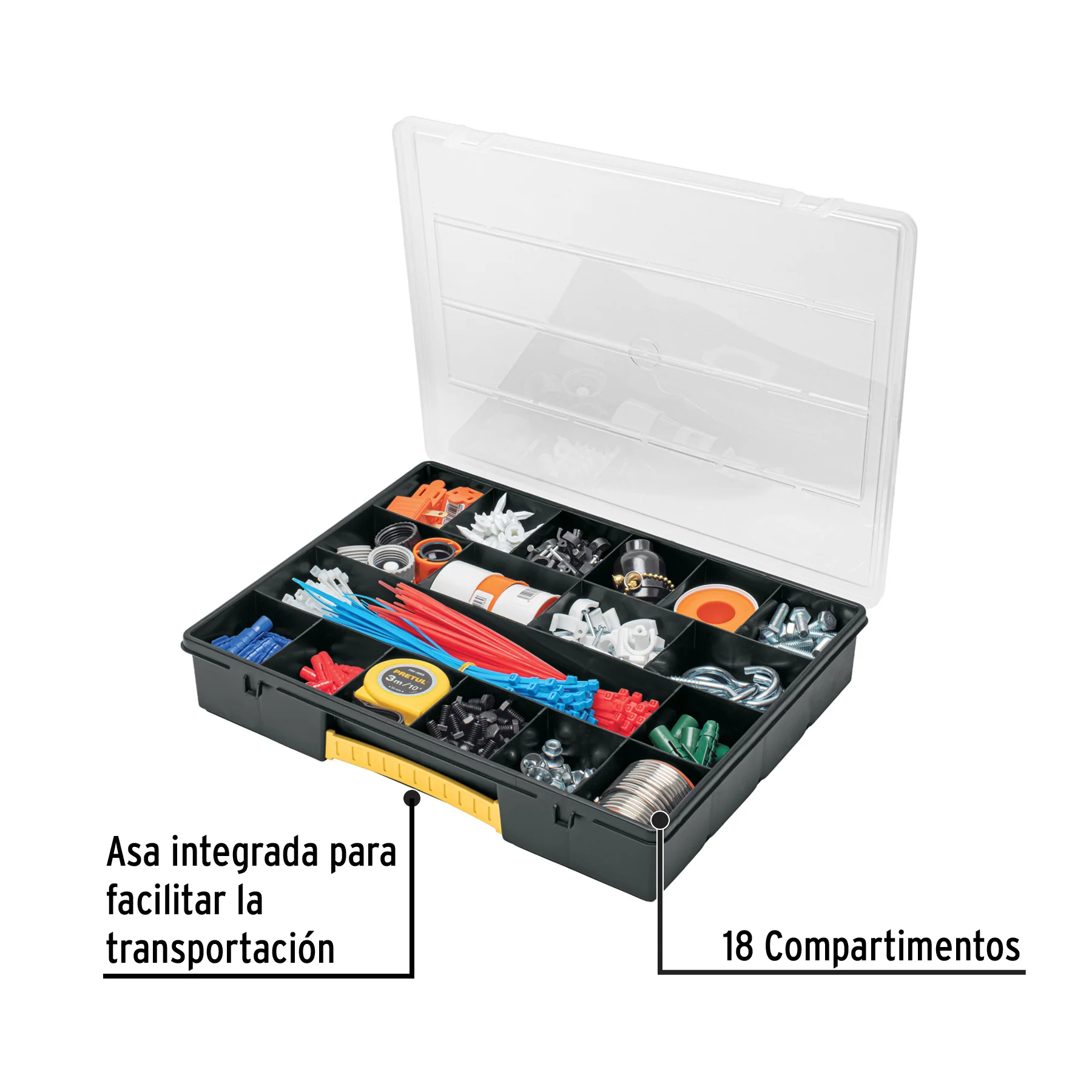 Organizador De 18 Compartimentos PRETUL 20679 - Imagen 2