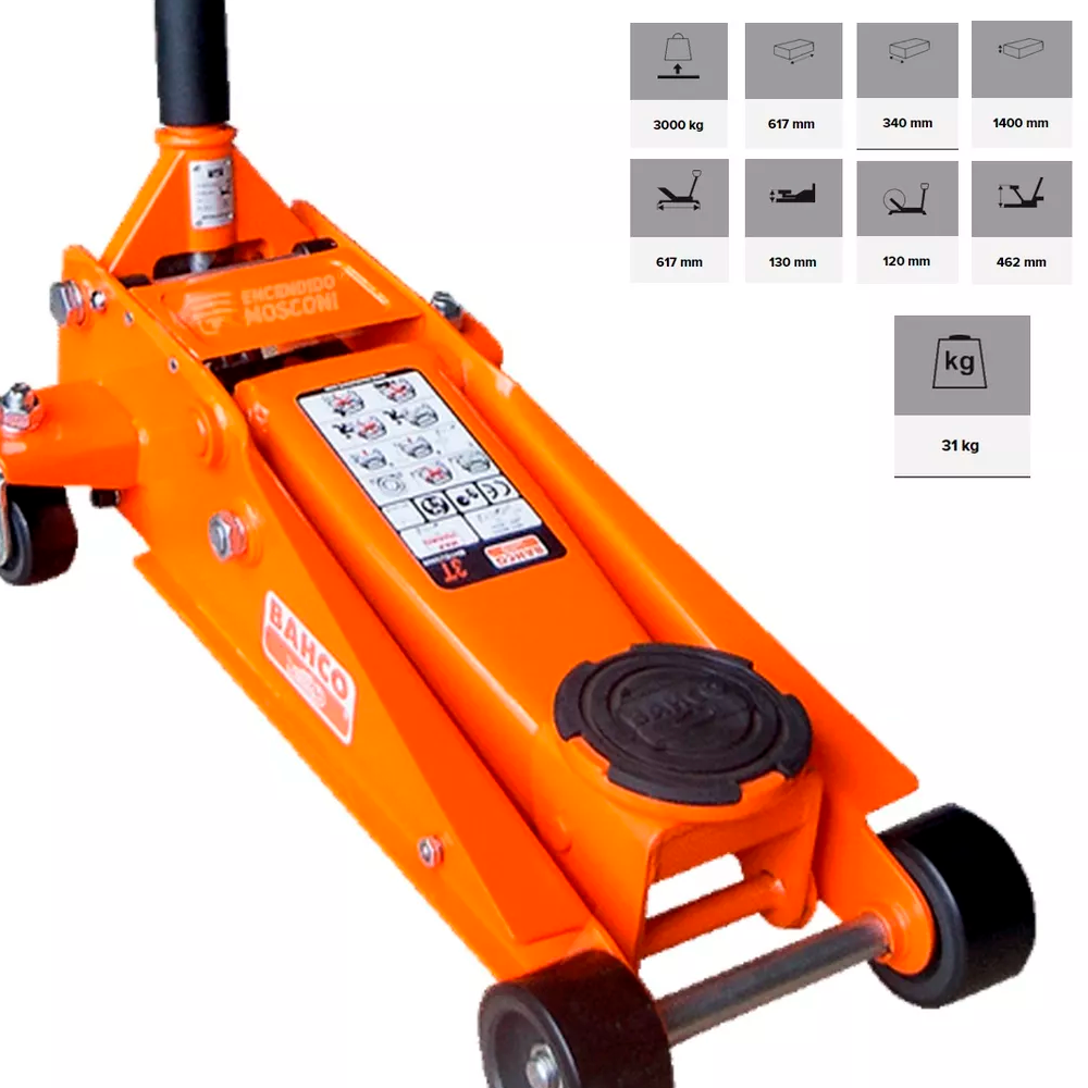 Gato de carretilla 3T Profesional BAHCO - Imagen 2